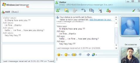 liveMessengerHereInMyPage